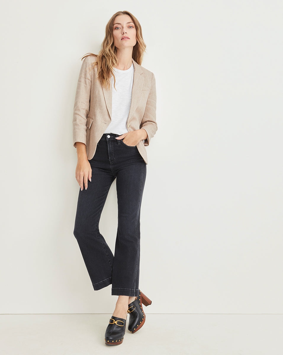 CUTAWAY LINEN DICKEY JACKET - 4