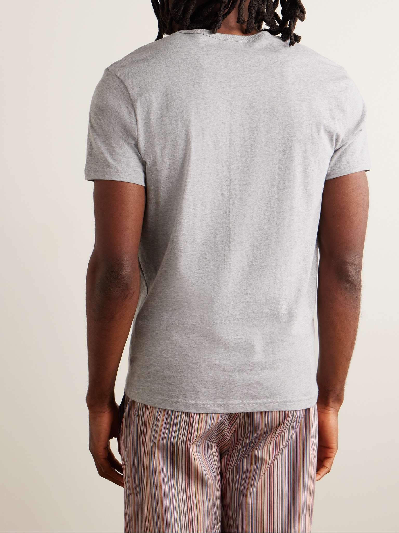 Three-Pack Slim-Fit Logo-Print Organic Cotton-Jersey T-Shirts - 3