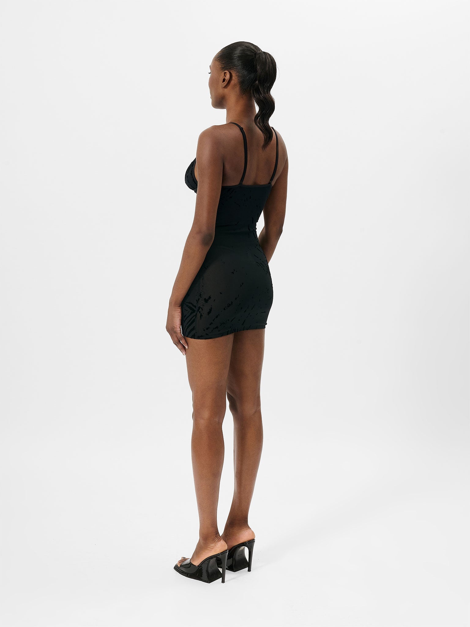 DOLL DRESS BLACK ZEBRA PRINT - 6