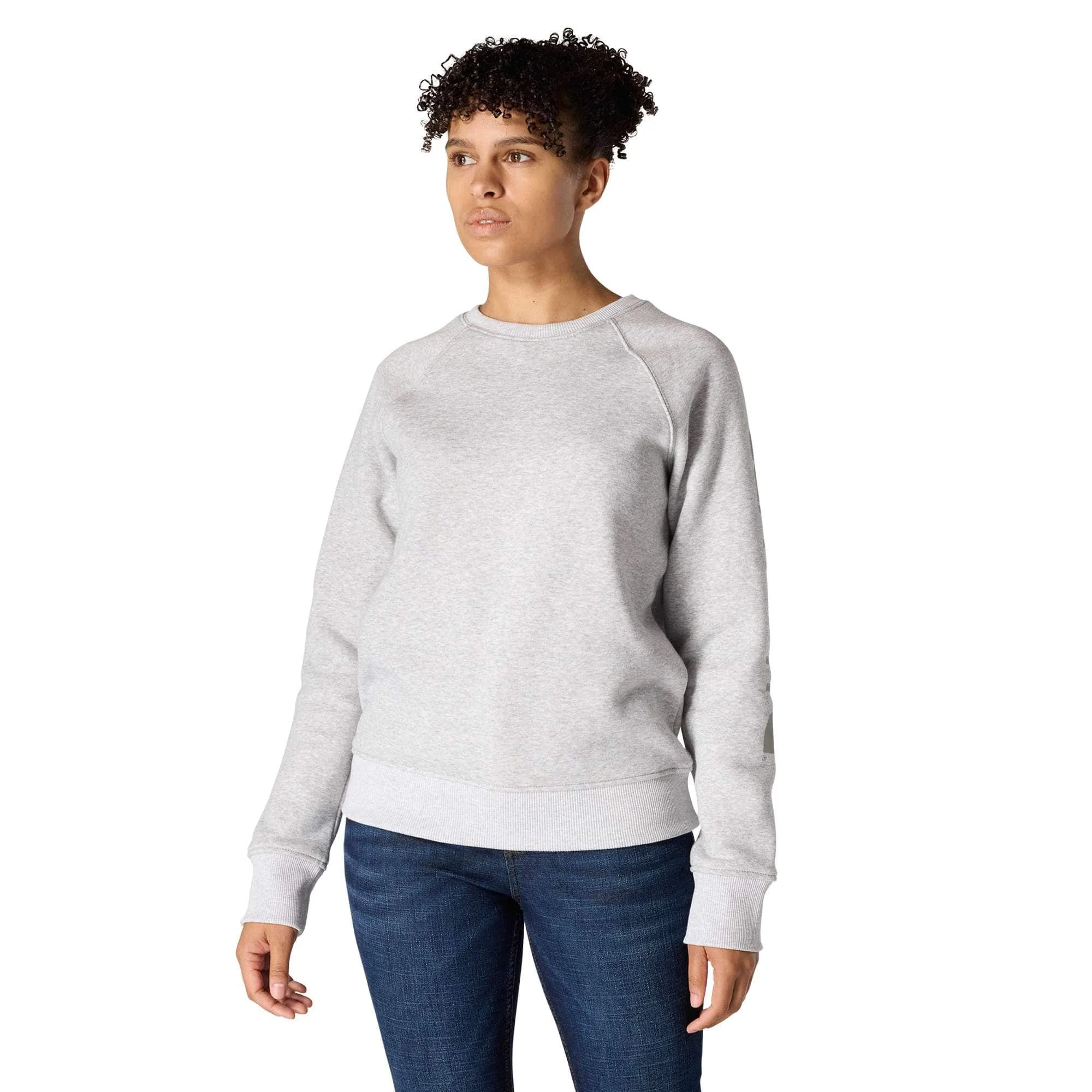 Women's Relaxed Fit Midweight Graphic Crewneck Sweatshirt - 1