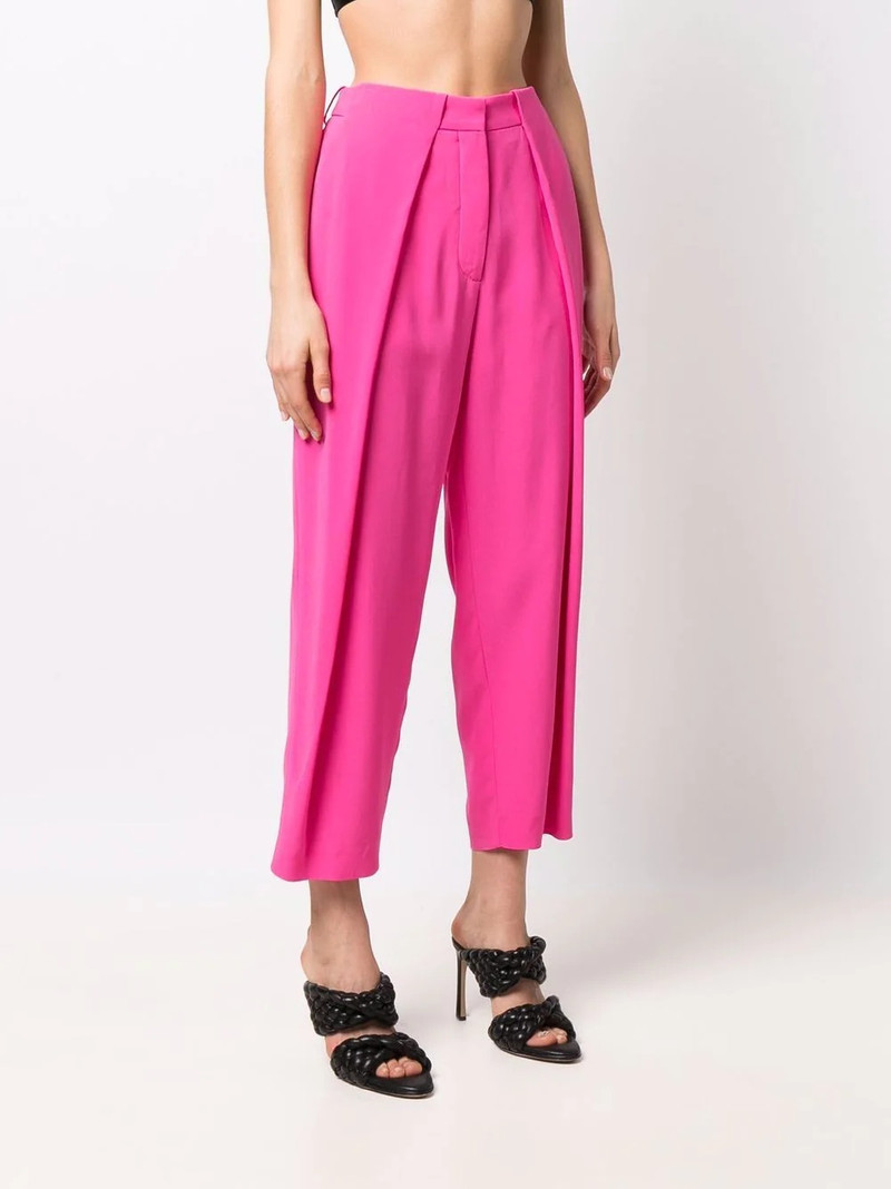pleated high-waisted trousers 3