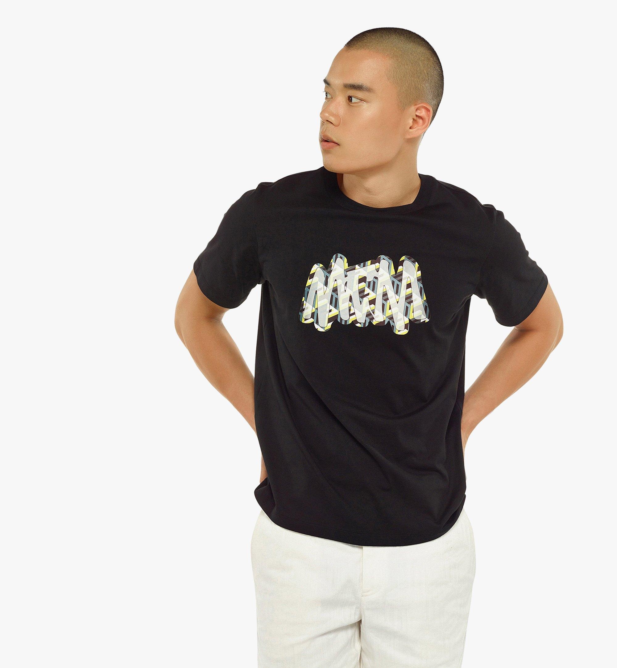 Men’s MCM Sommer Cubic Logo Print T-Shirt in Organic Cotton - 2