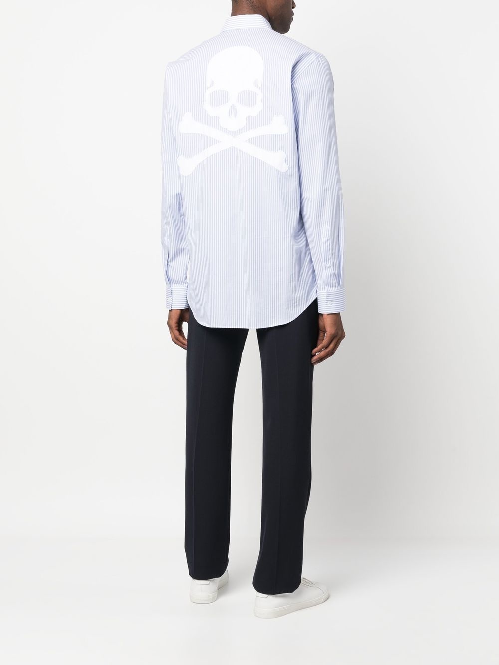 graphic-print striped shirt - 2