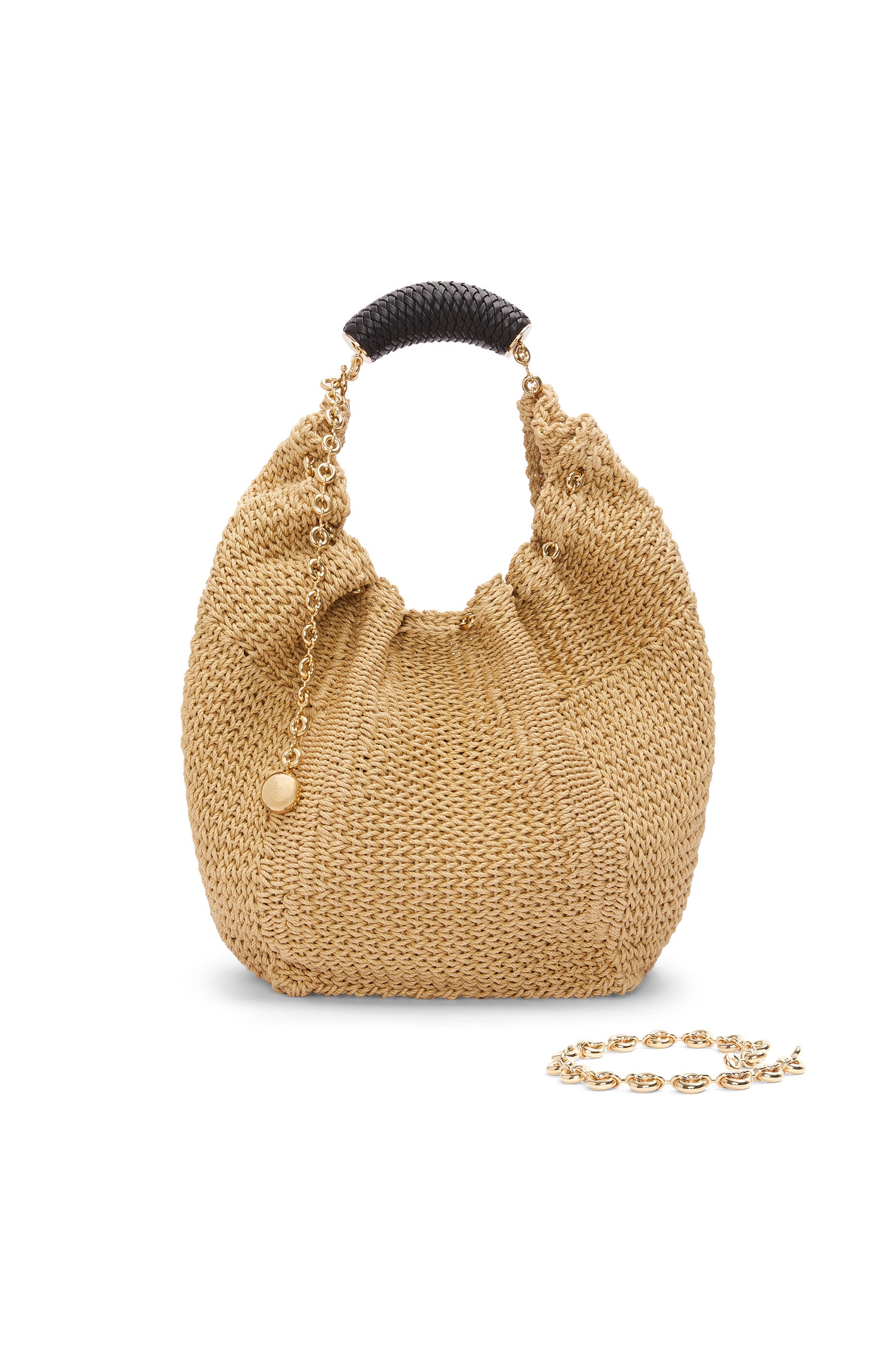 Medium Squeeze bag in cord and calfskin - 2