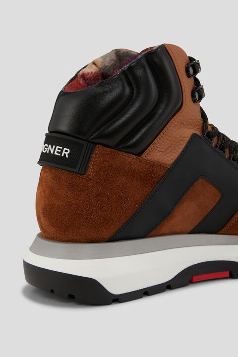 Trondheim low boots with spikes in Brown/Black - 7