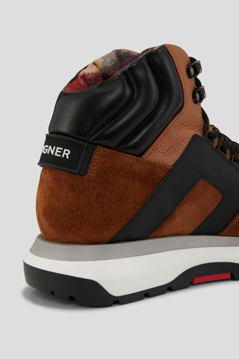 Trondheim low boots with spikes in Brown/Black 7