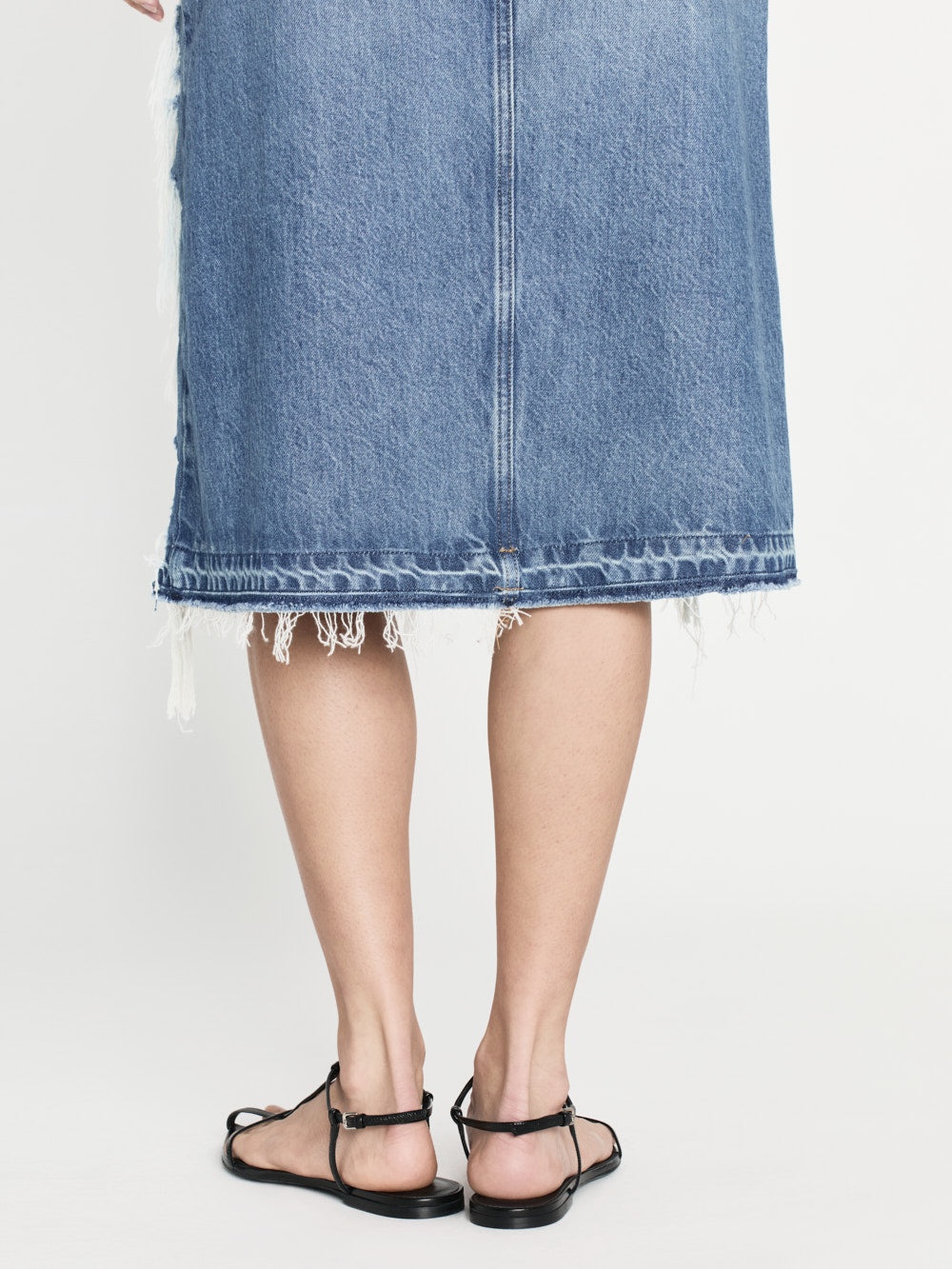 Deconstructed Fray Hem Skirt in Salem - 6