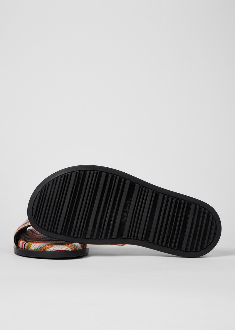 'Signature Stripe' Towelling 'Dru' Slides 3