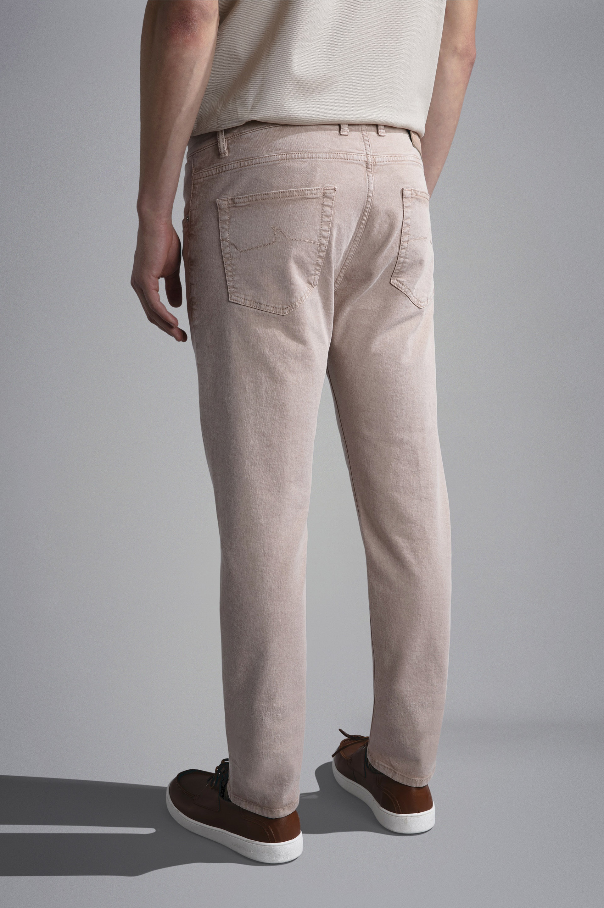STRETCH COTTON 5 POCKETS TROUSERS - 3