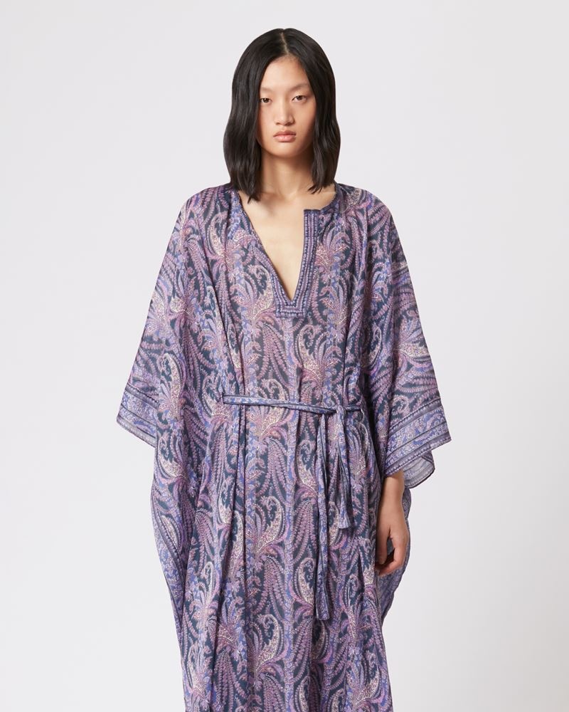 Isabel Marant Bagadhi プリント コットンブレンド ミディドレス Isabel Marant Bagadhi プリント コットンブレンド ミディドレス
