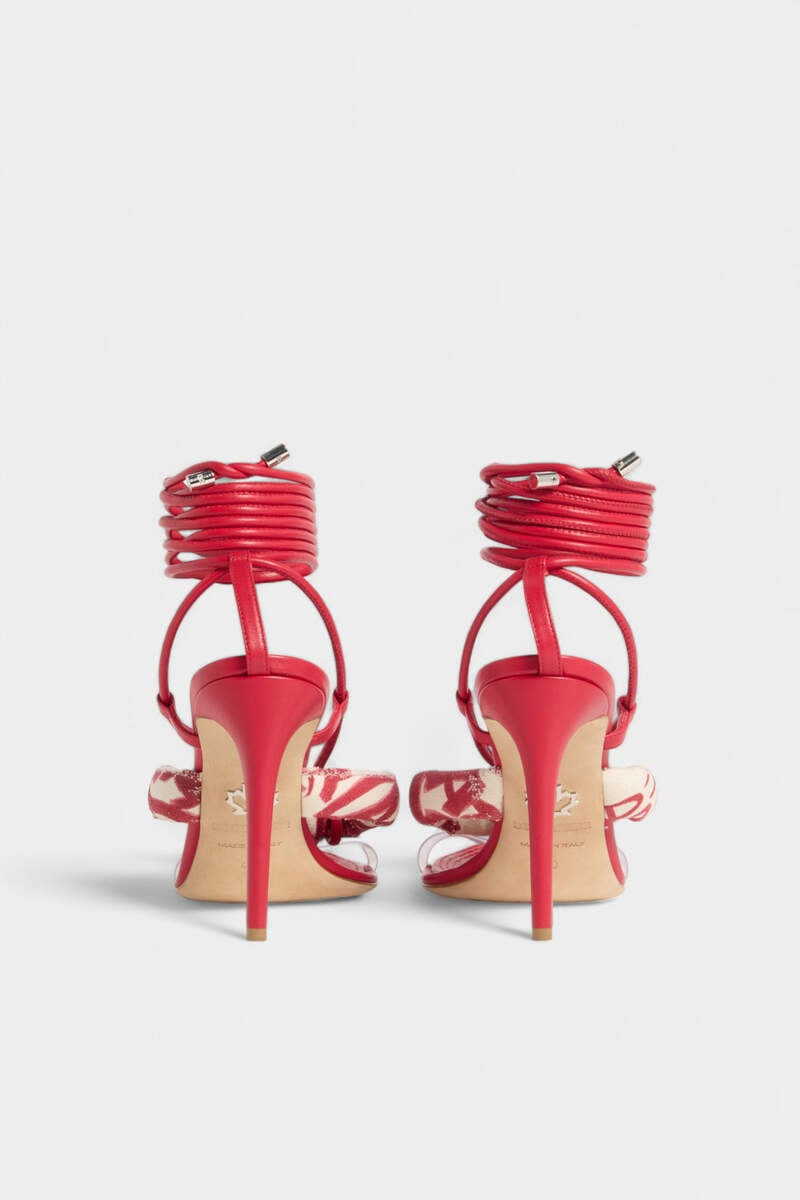 REBEL HIBISCUS HEELED SANDALS 3