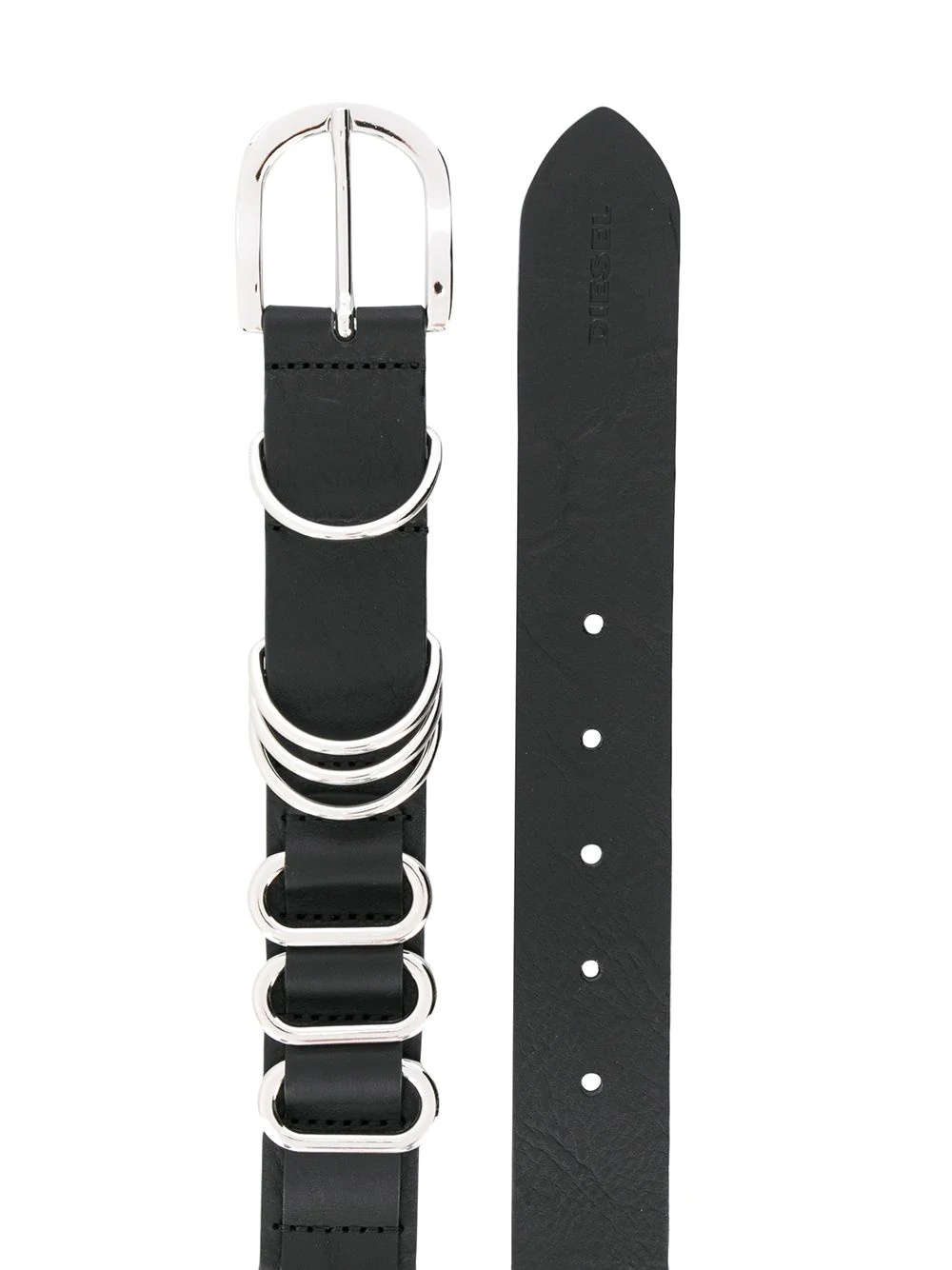 buckle fastening multiple loops belt - 2