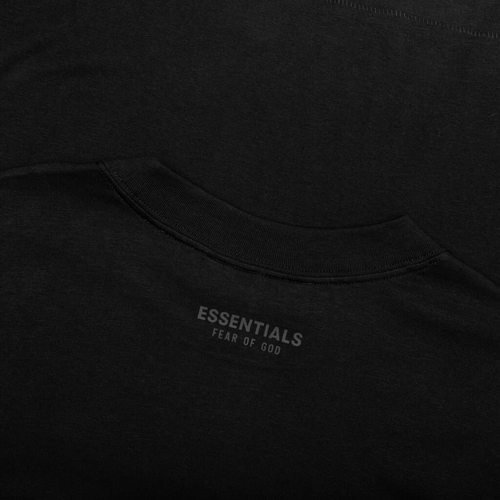 ESSENTIALS TEE - BLACK - 4