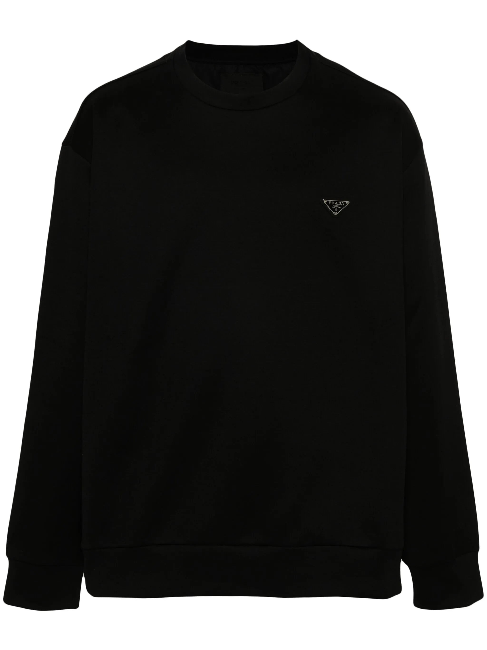 Triangle-logo Cotton Sweatshirt - 1