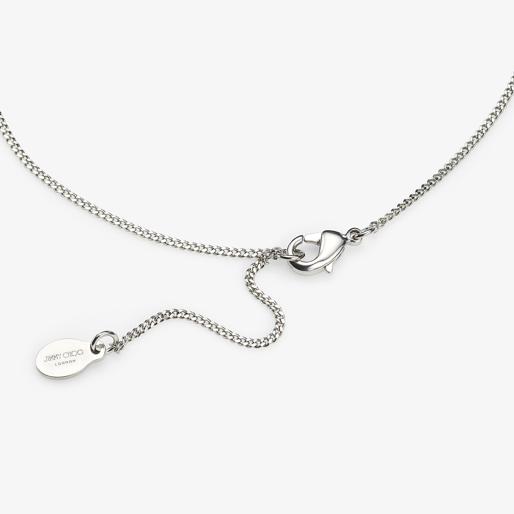 Heart Necklace
Silver-Finish Heart Necklace with Crystals - 5