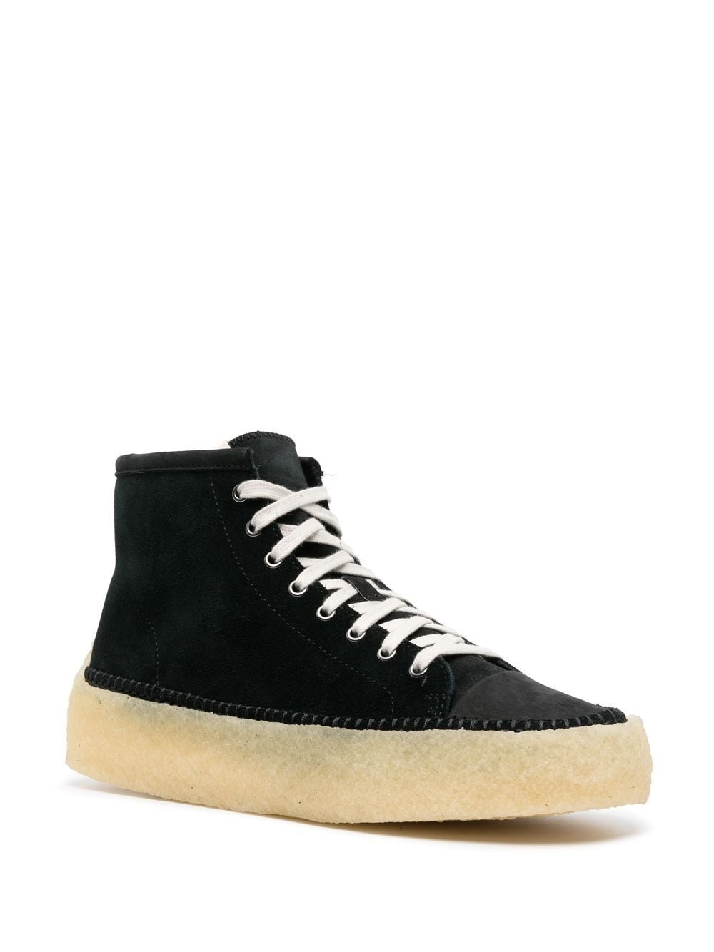 lace-up high-top sneakers - 2