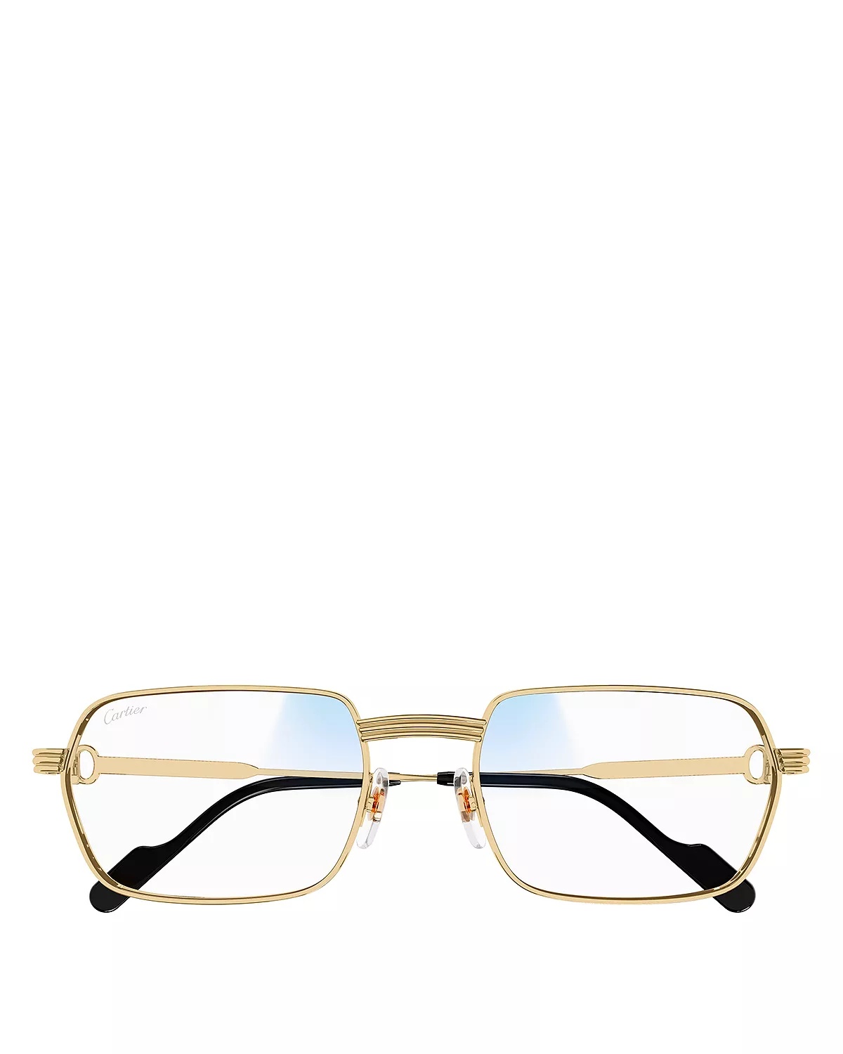 Premiere De Cartier 24 Carat Gold Plated Photochromatic Rectangular Sunglasses, 56mm - 4