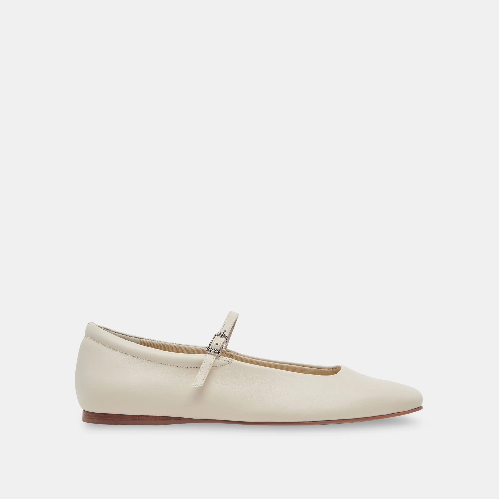 REYES BALLET FLATS IVORY LEATHER - 1