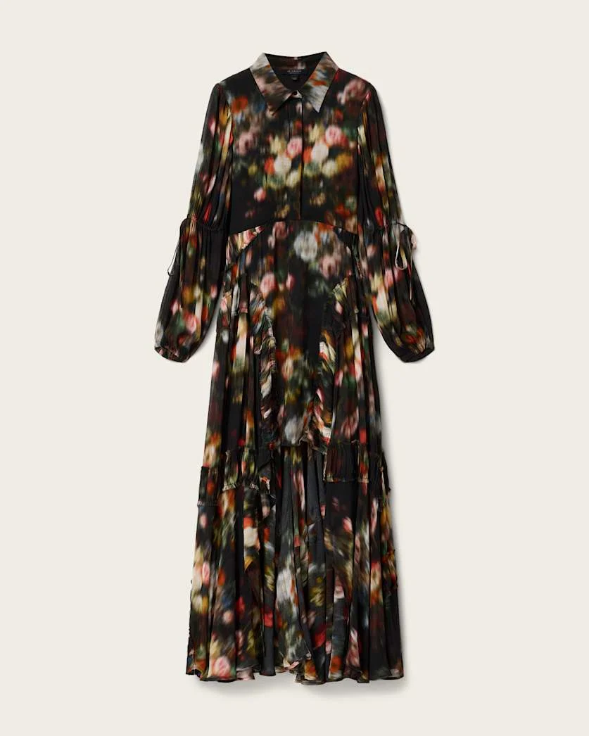 MARIA RELAXED FIT FLORAL MIDI DRESS - 1