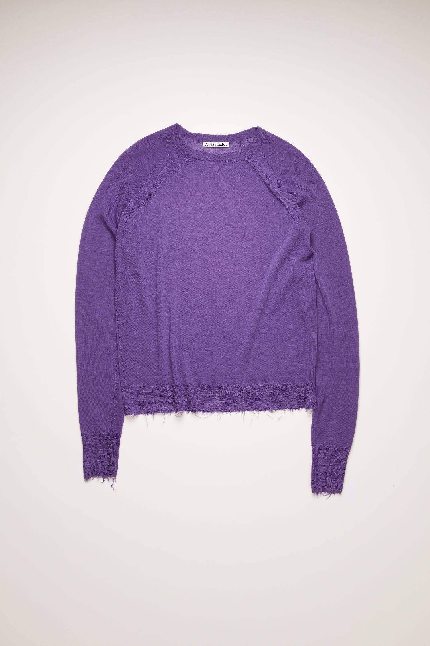 Melange sweater electric purple - 4