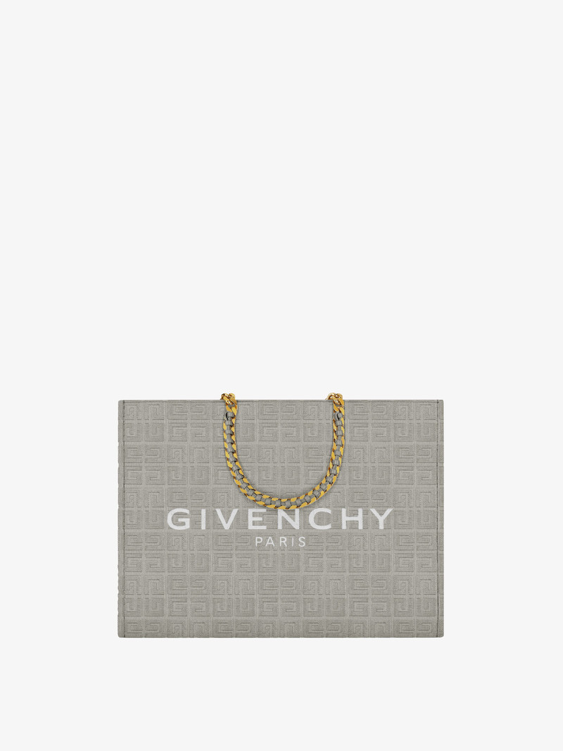 MEDIUM G-TOTE SHOPPING BAG IN 4G EMBROIDERED CANVAS 1