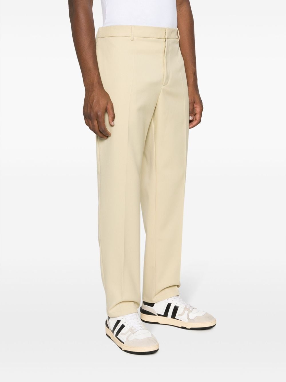 mid-rise straight-leg trousers - 3
