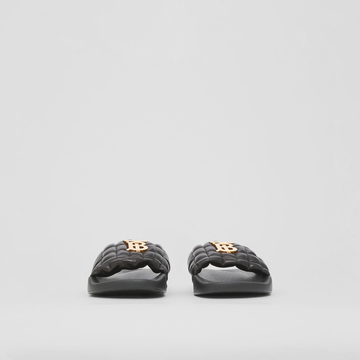 Monogram Motif Quilted Lambskin Slides - 4