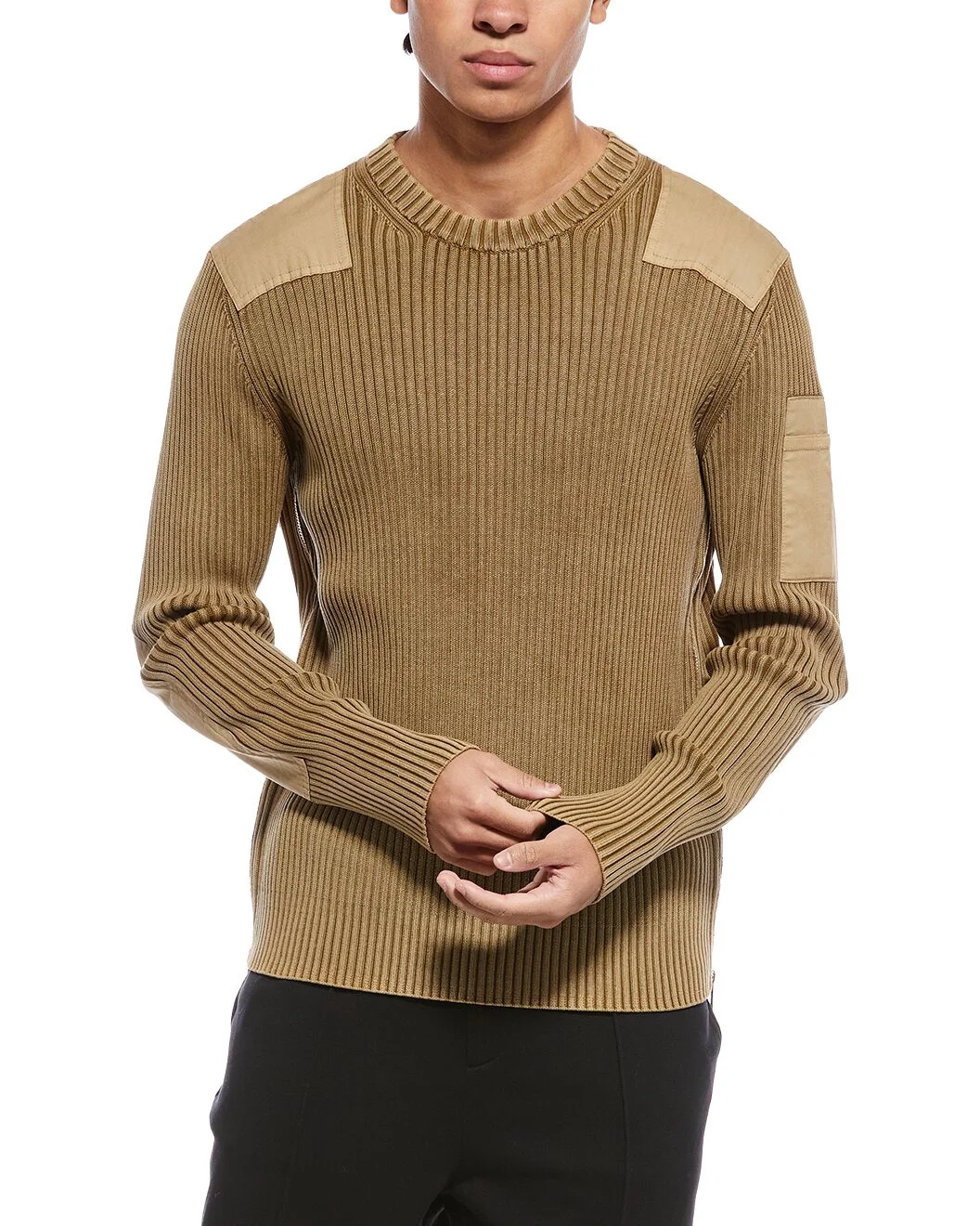 Helmut Lang Rib Military Crewneck Sweater - 1