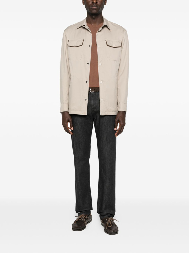 Canali patch-pocket jacket outlook