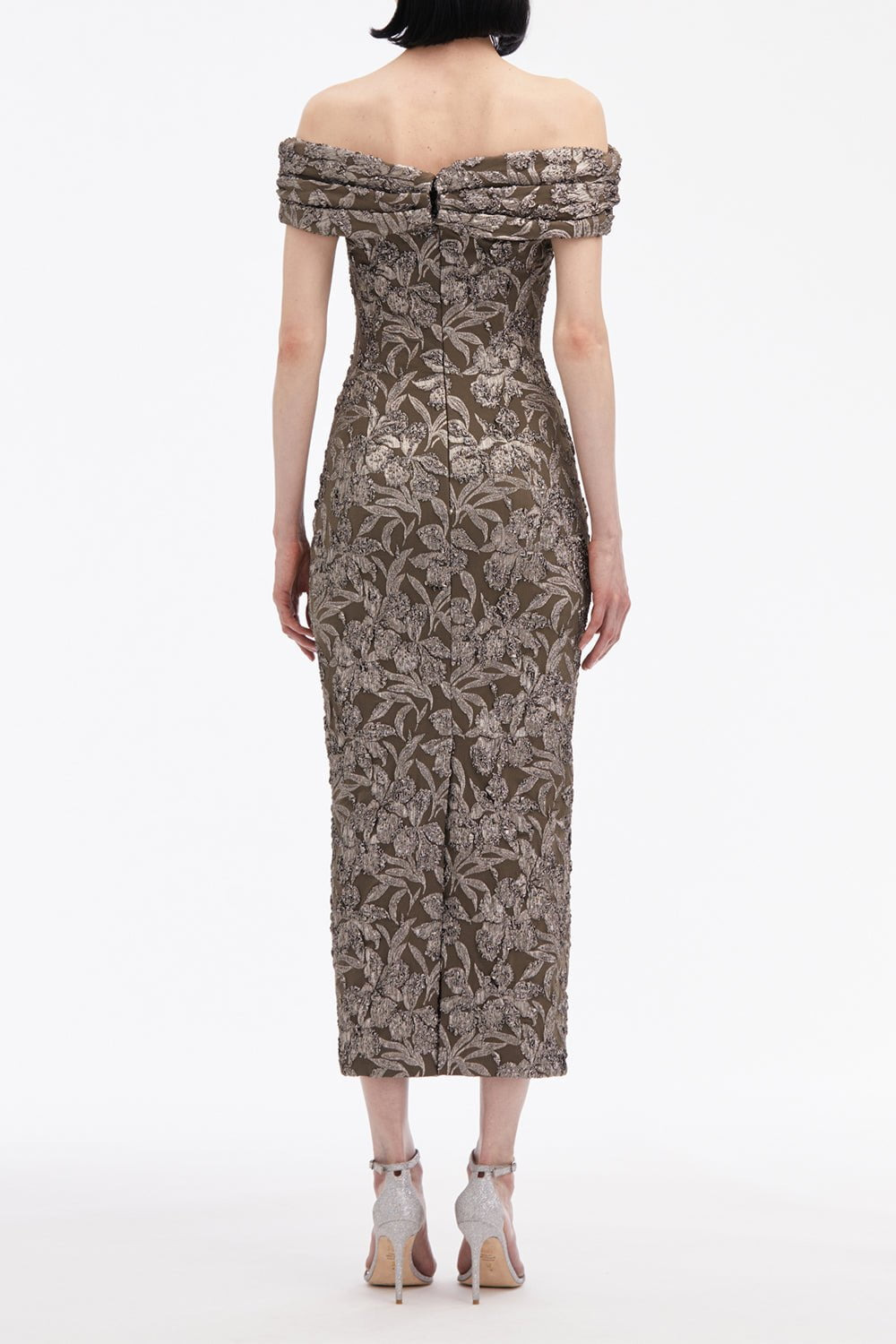 Off The Shoulder Draped Orchid Dress - 5