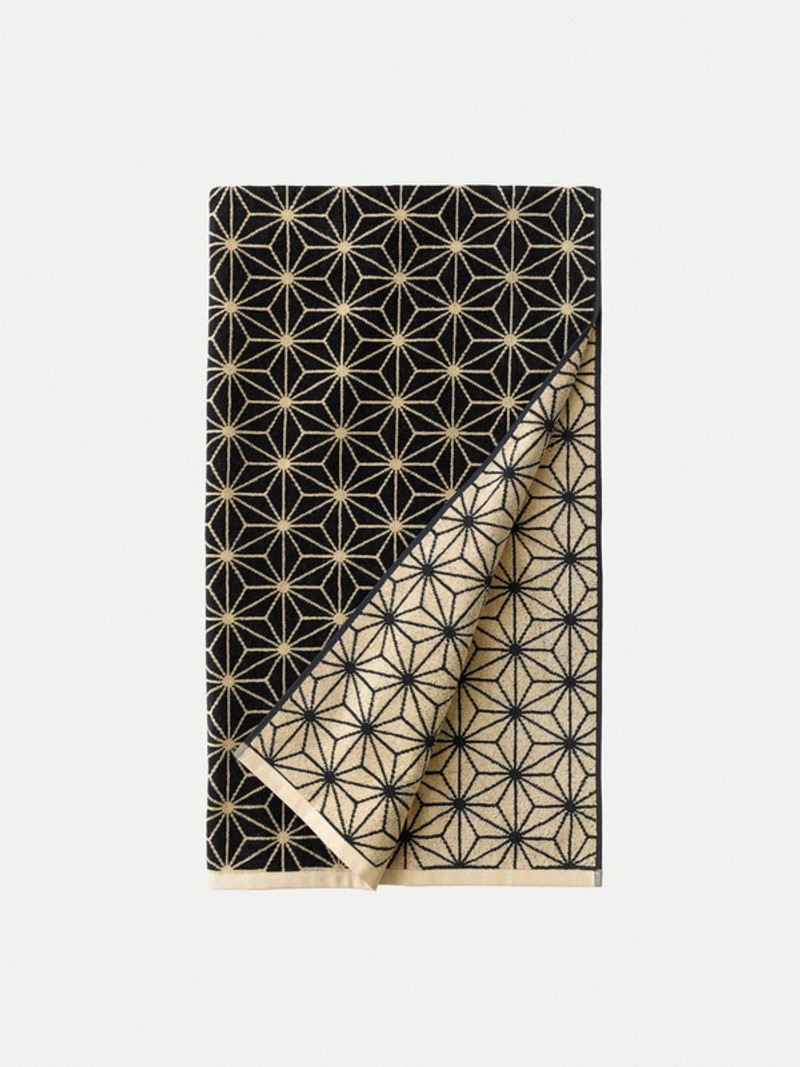 Beach Towel Asanoha Navy 1