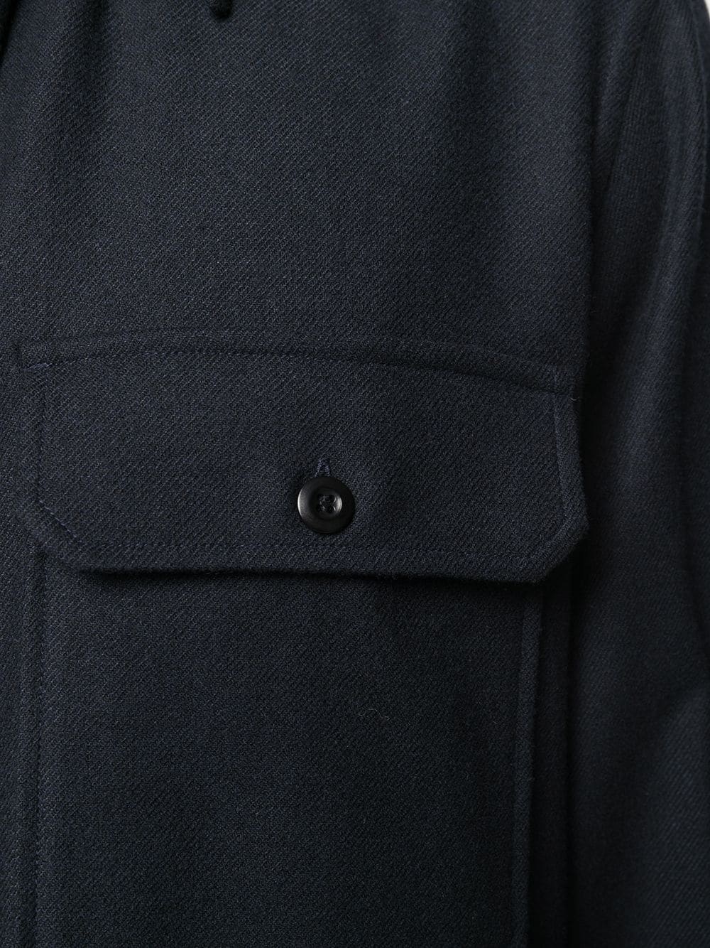 chest pockets buttoned overshirt - 5