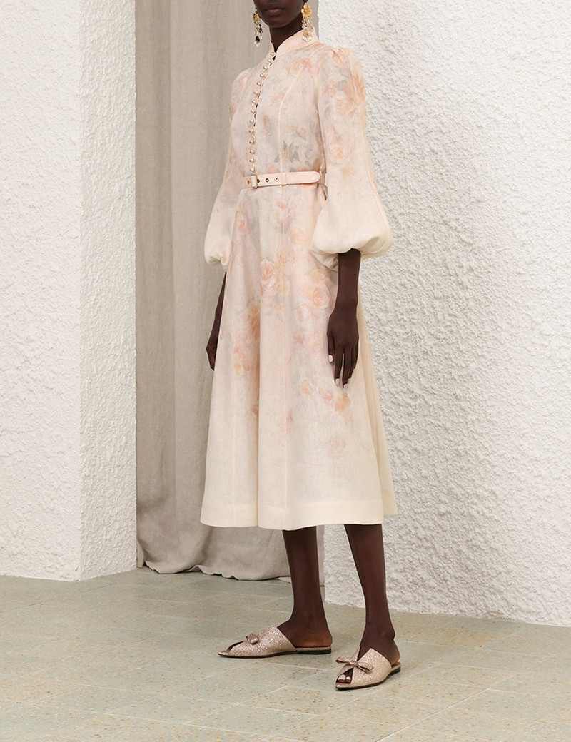 CRUSH BUTTONED MIDI DRESS 3