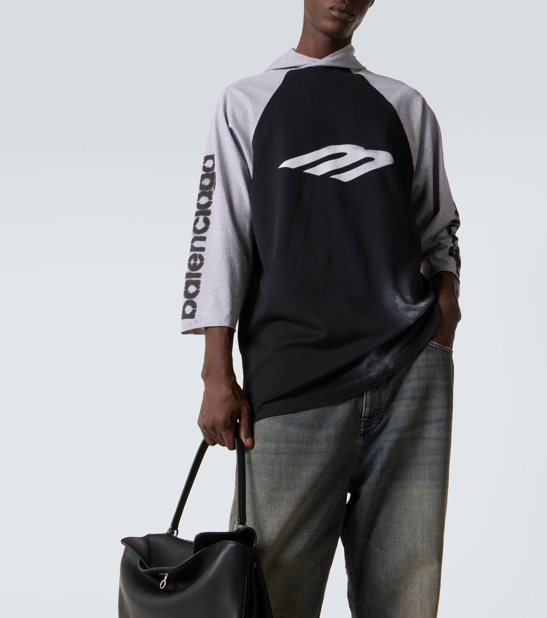 Hooded cotton-blend jersey T-shirt - 5