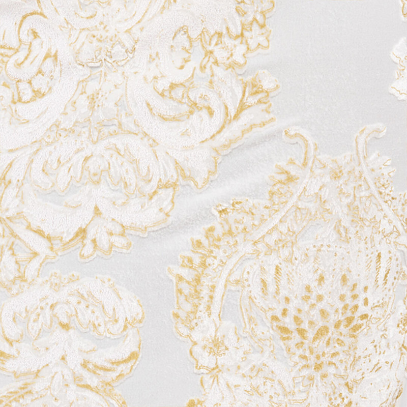 Ornamental White Print Skirt 5