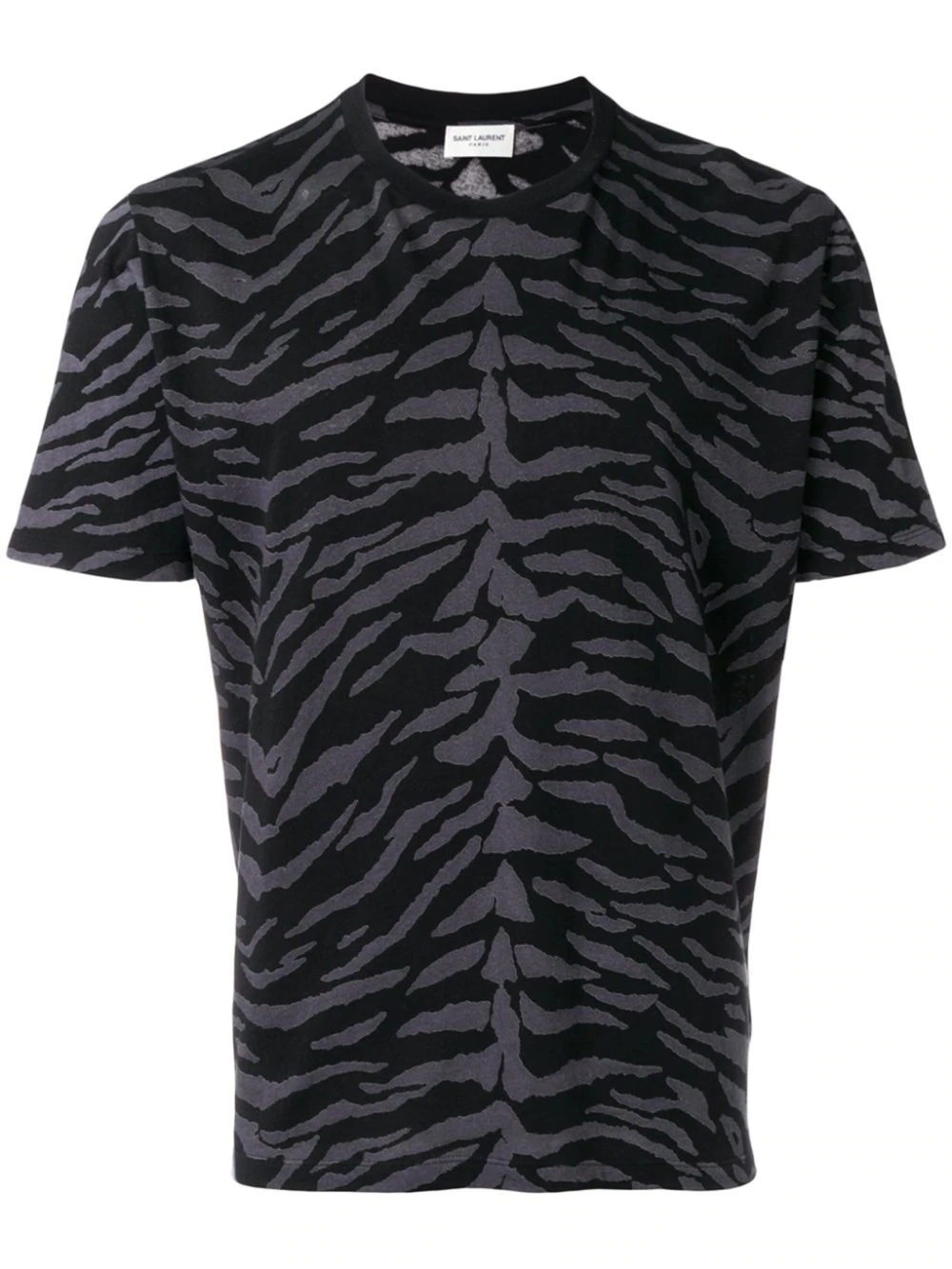 zebra print T-shirt - 1