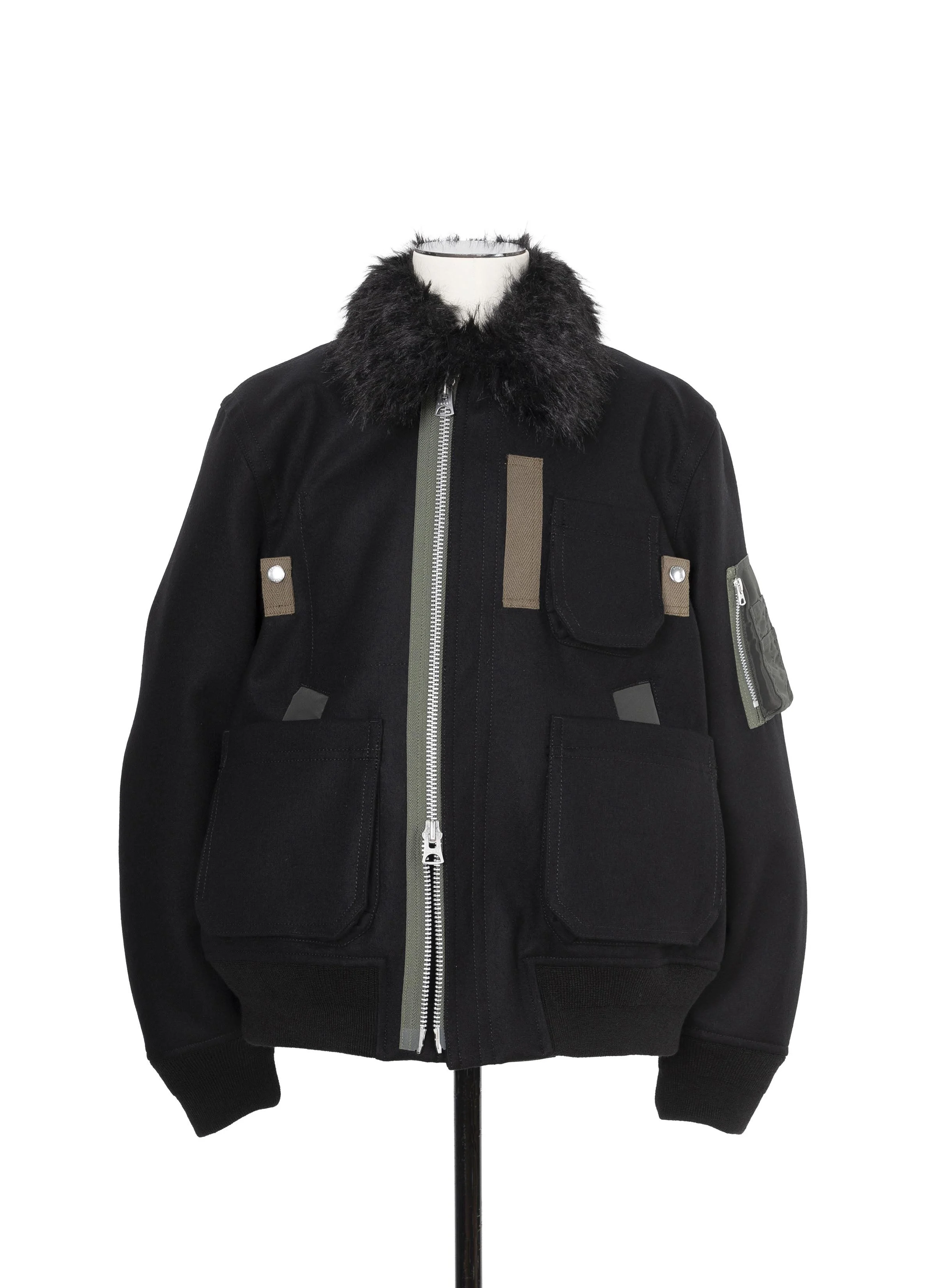 Wool Melton Blouson - 1