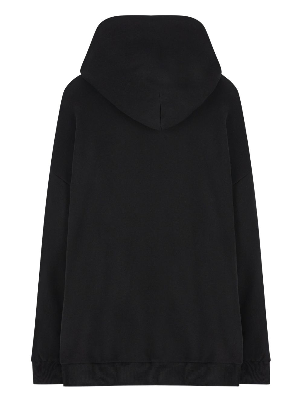 logo-print cotton hoodie - 2