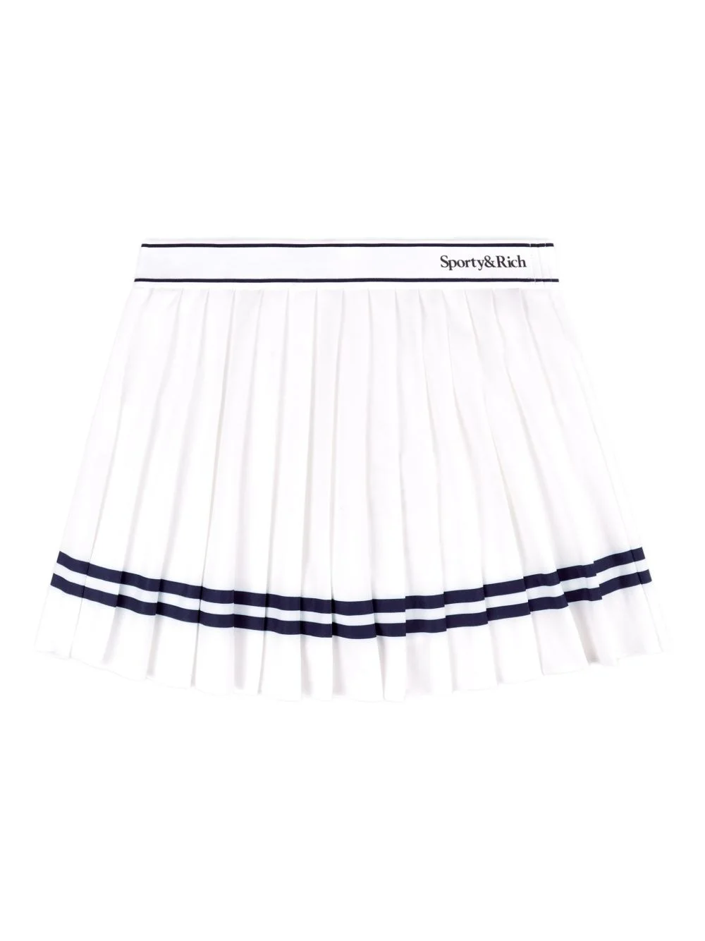 striped pleated mini skirt - 1