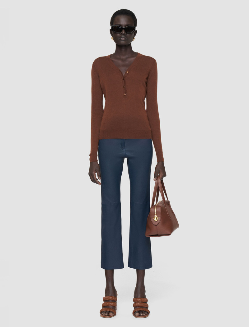 JOSEPH Duke Leather Stretch Trousers outlook