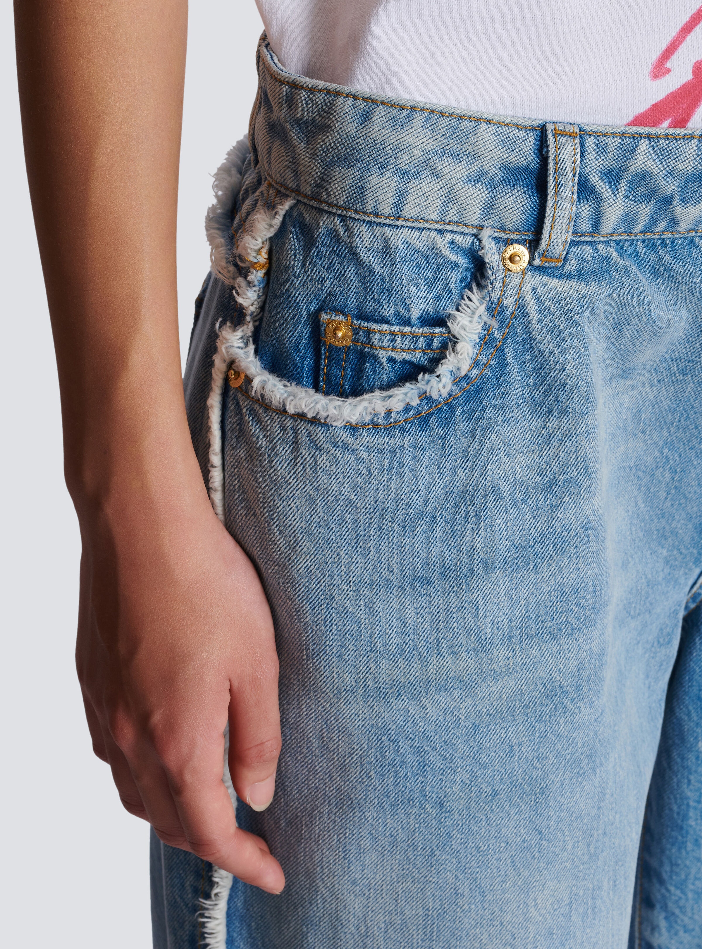 Straight-leg denim jeans - 7