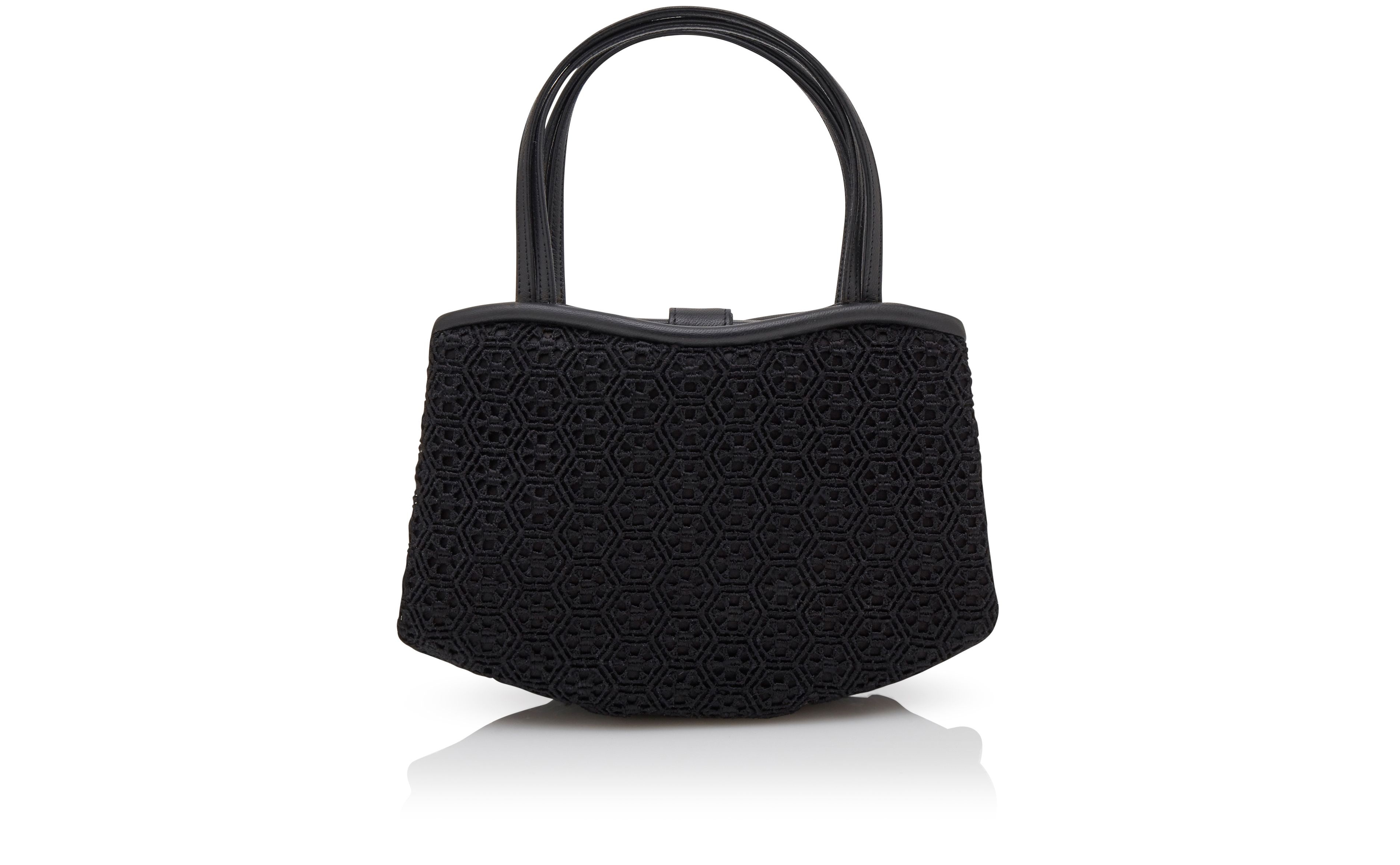 Black Lace Mini Handbag - 1