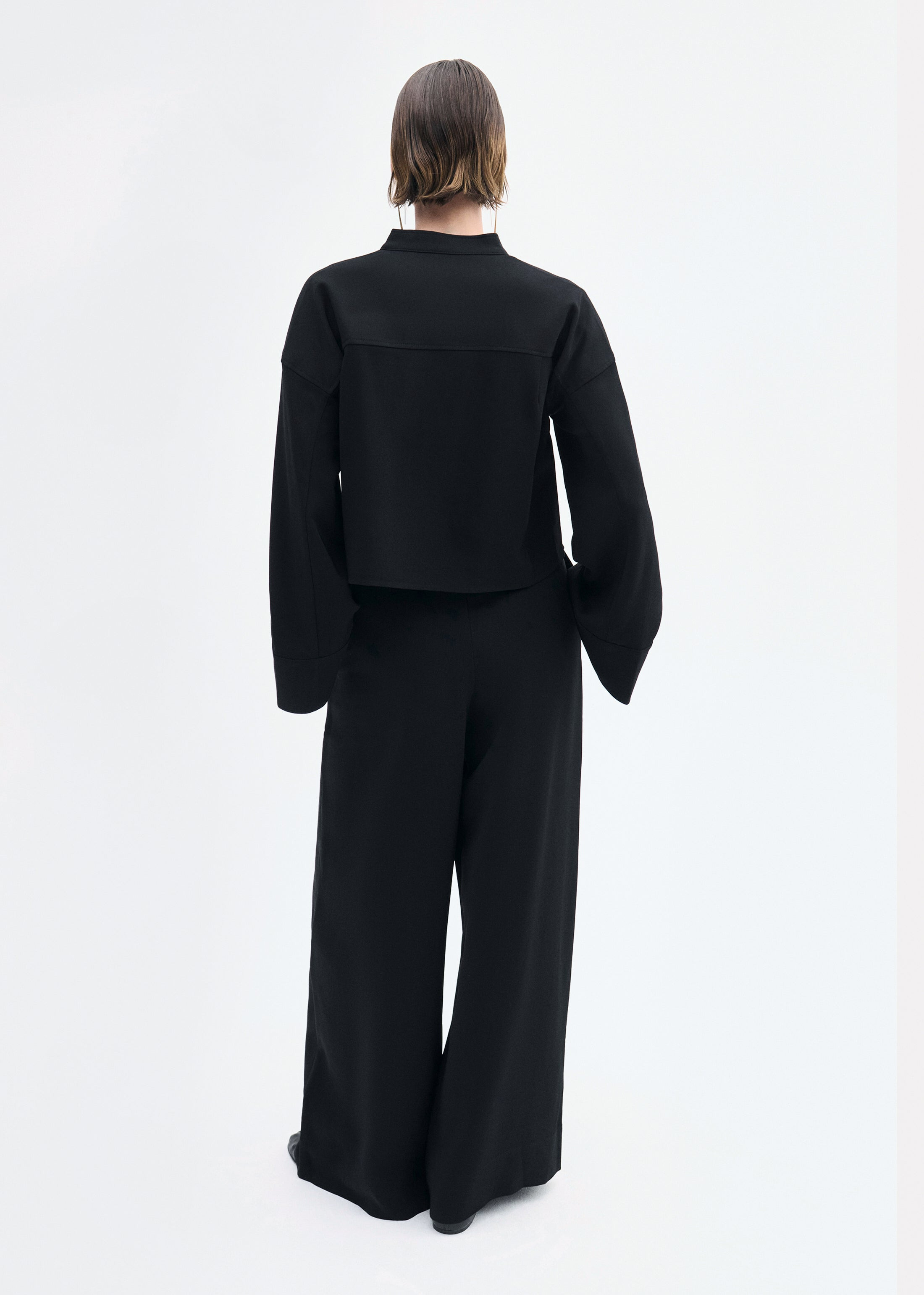 Wide Leg Pant in Crepe - 5