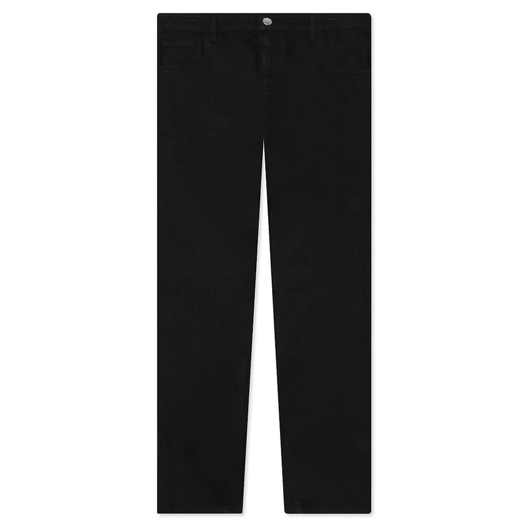 Slim Fit Premium Denim Pants Black - 1
