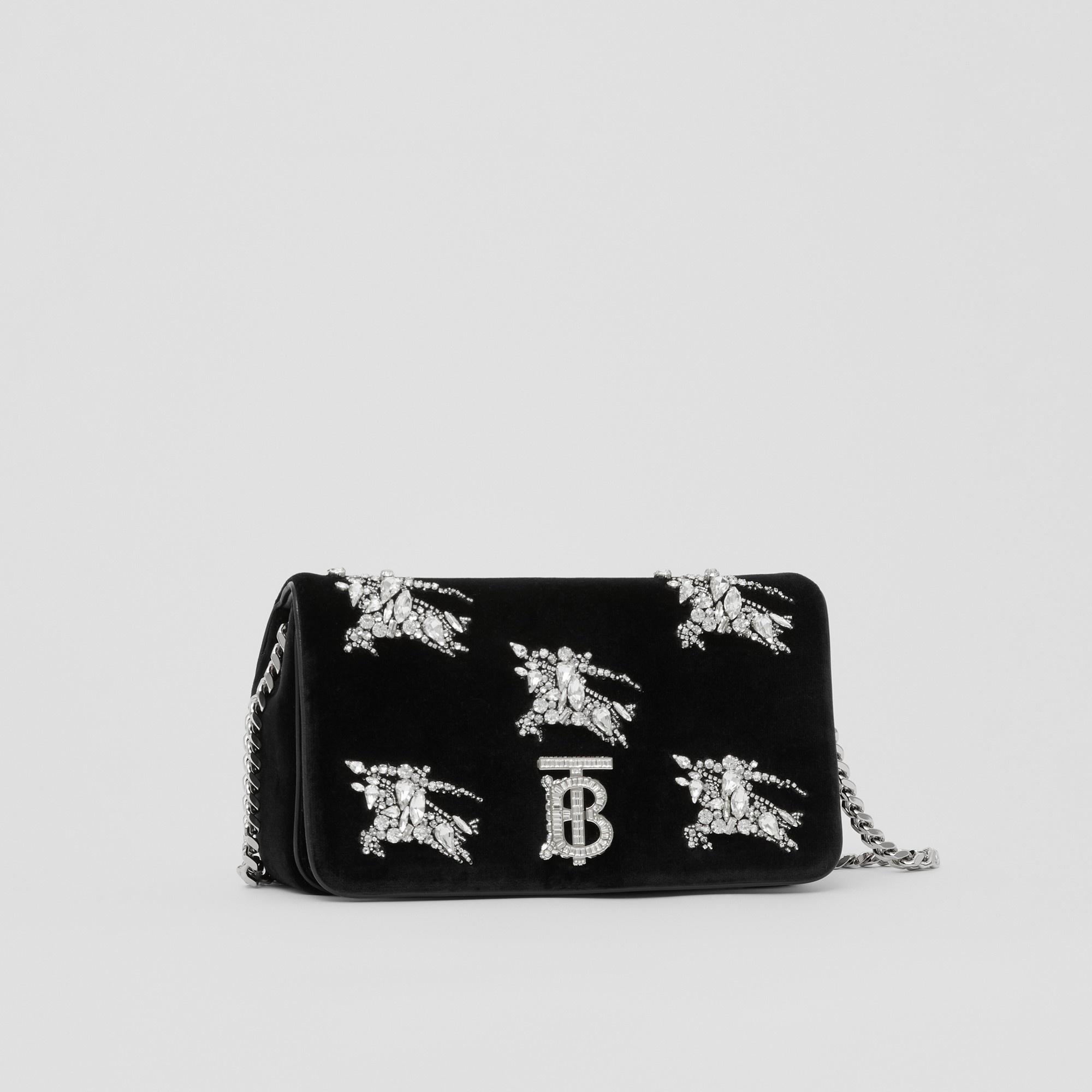 Crystal EKD Velvet Small Lola Bag - 7