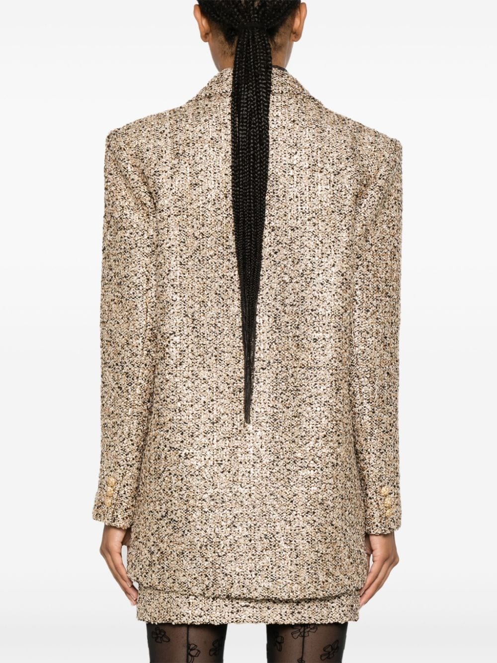 lurex tweed blazer - 4