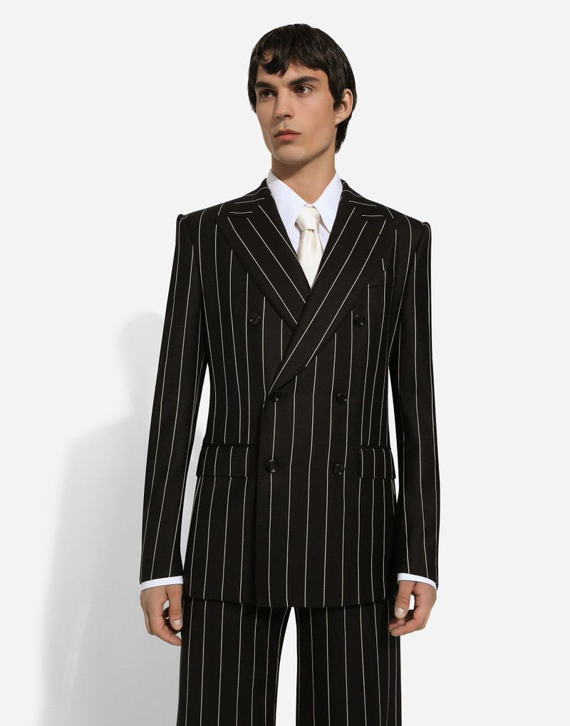 Double-breasted pinstripe Sicilia-fit jacket 4
