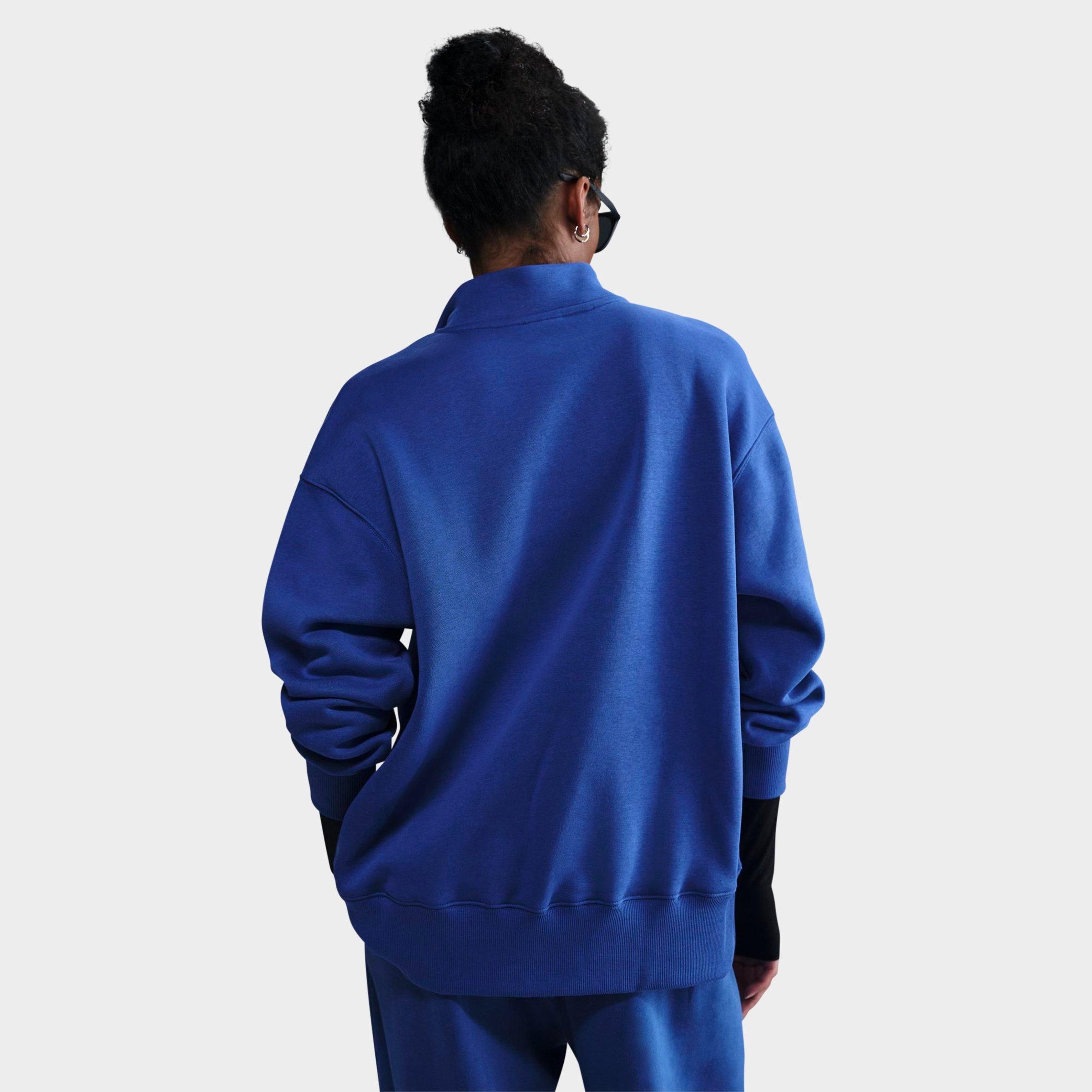 WOMEN'S NIKE SPORTSWEAR PHOENIX FLEECE OVERSIZED QUARTER-ZIP SWEATSHIRT - 4