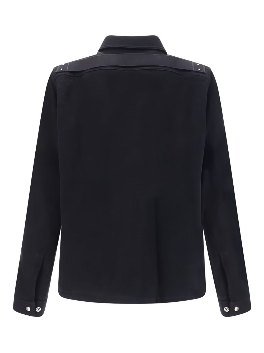 pointed-collar zip-front shirt jacket - 2
