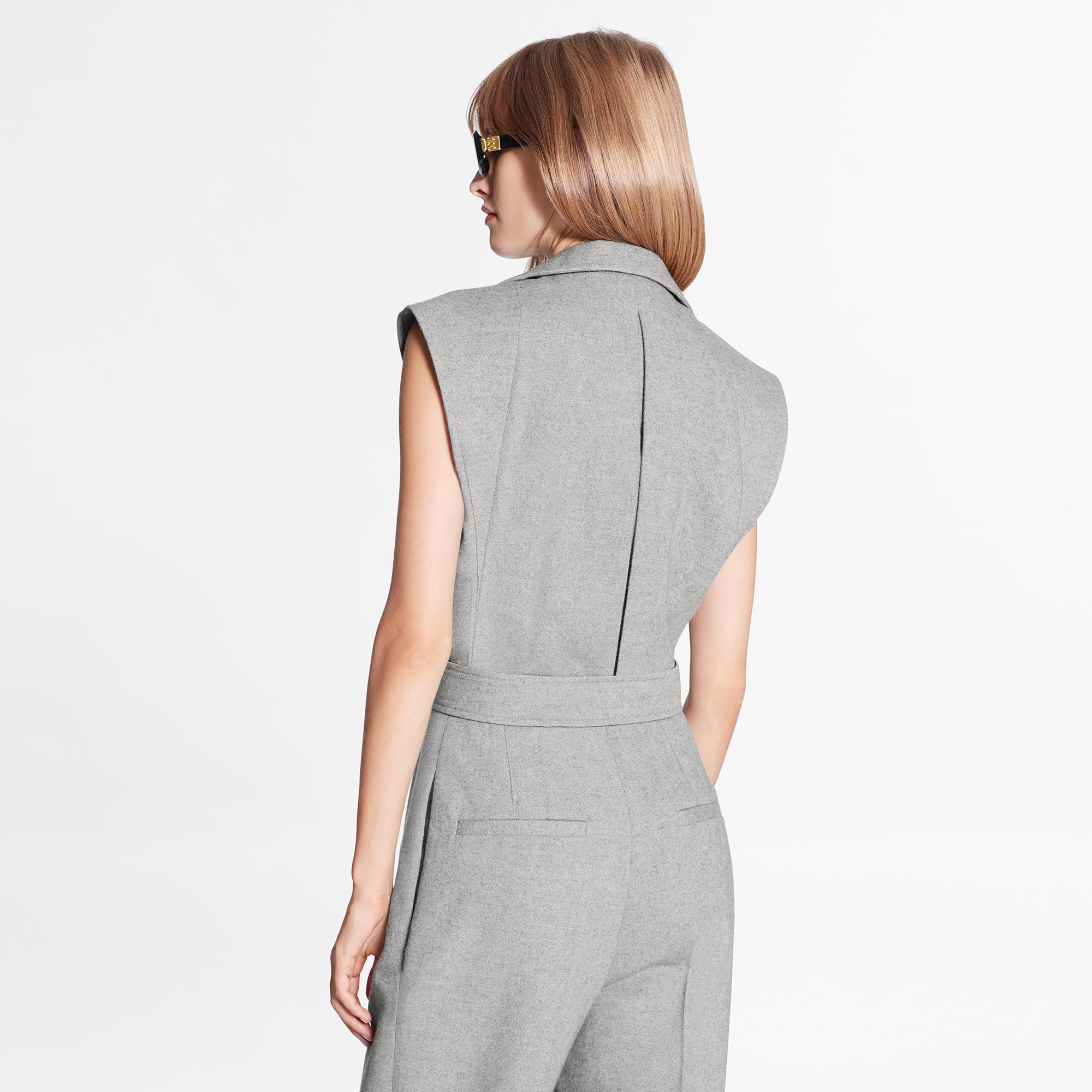 Cashmere-Blend Flannel Tailored Jumpsuit  - 5